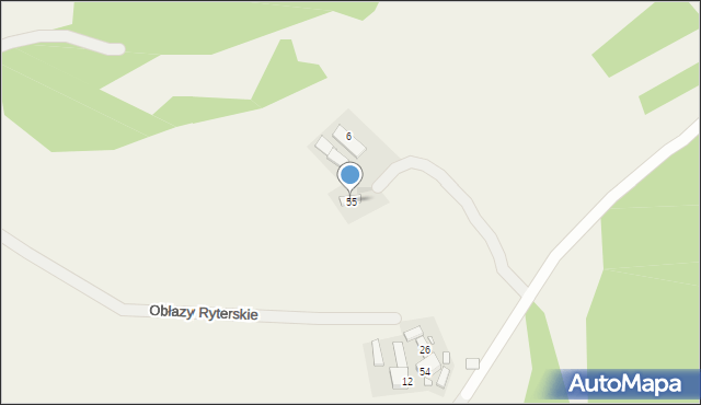 Obłazy Ryterskie, Obłazy Ryterskie, 55, mapa Obłazy Ryterskie