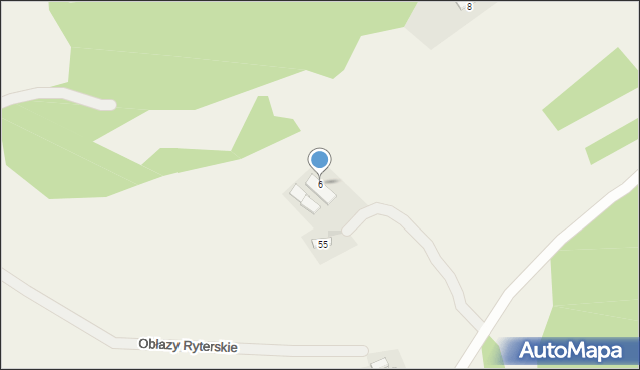 Obłazy Ryterskie, Obłazy Ryterskie, 6, mapa Obłazy Ryterskie