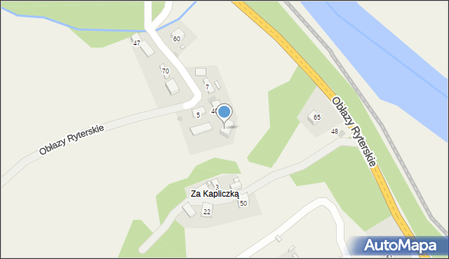 Obłazy Ryterskie, Obłazy Ryterskie, 64, mapa Obłazy Ryterskie