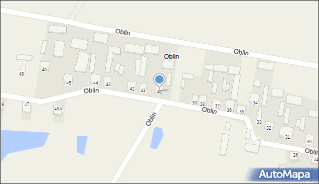 Oblin, Oblin, 40, mapa Oblin