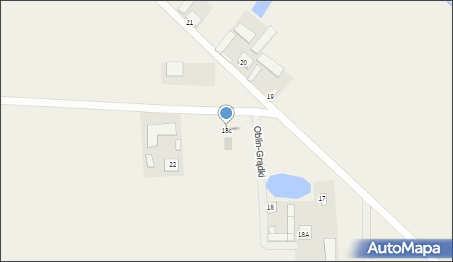 Oblin-Grądki, Oblin-Grądki, 18c, mapa Oblin-Grądki
