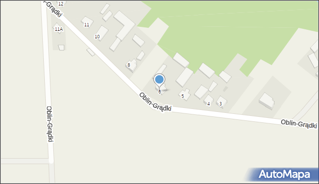 Oblin-Grądki, Oblin-Grądki, 6, mapa Oblin-Grądki