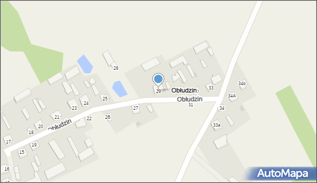 Obłudzin, Obłudzin, 29, mapa Obłudzin