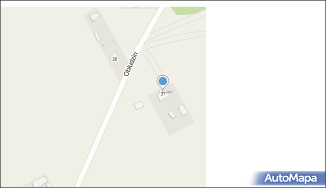 Obłudzin, Obłudzin, 37, mapa Obłudzin