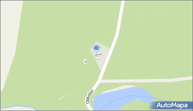 Obłudzin, Obłudzin, 41, mapa Obłudzin