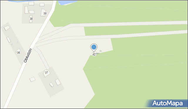 Obłudzin, Obłudzin, 42, mapa Obłudzin