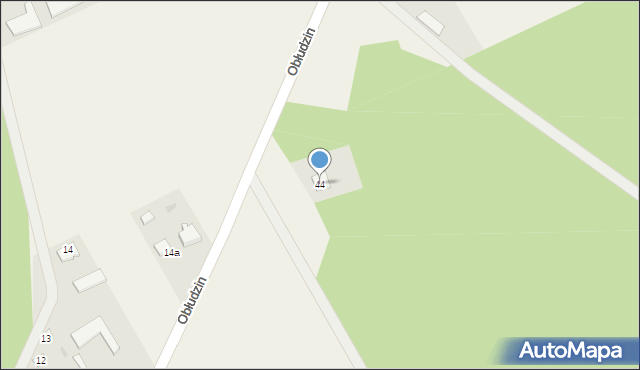 Obłudzin, Obłudzin, 44, mapa Obłudzin