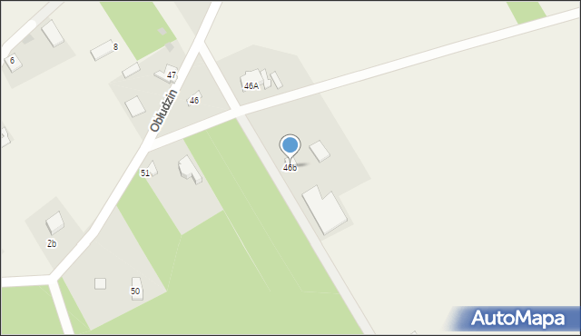 Obłudzin, Obłudzin, 46b, mapa Obłudzin