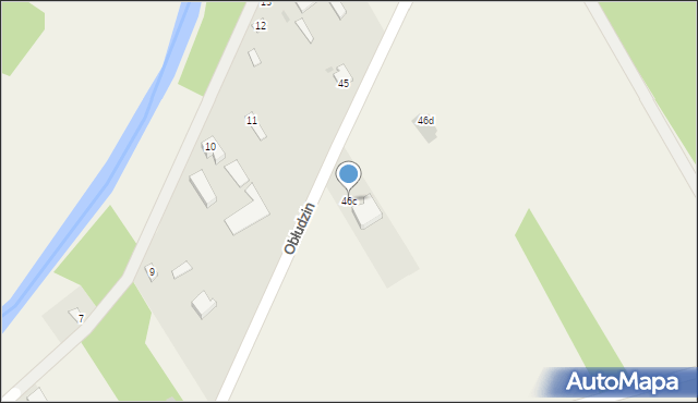 Obłudzin, Obłudzin, 46c, mapa Obłudzin