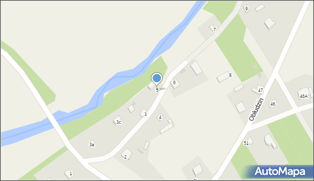 Obłudzin, Obłudzin, 5, mapa Obłudzin