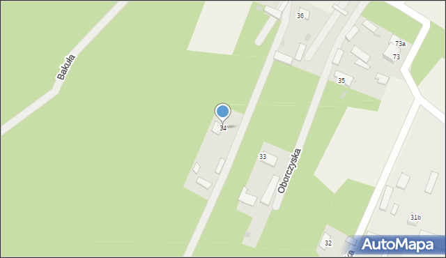 Oborczyska, Oborczyska, 34, mapa Oborczyska