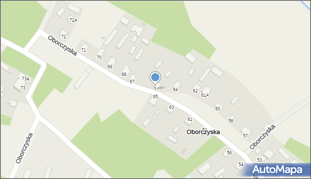 Oborczyska, Oborczyska, 66, mapa Oborczyska