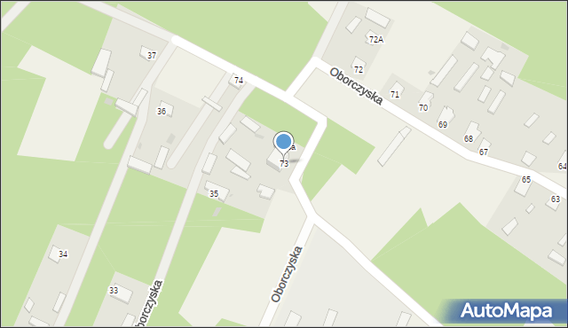 Oborczyska, Oborczyska, 73, mapa Oborczyska
