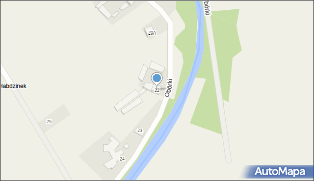 Obórki, Obórki, 22, mapa Obórki