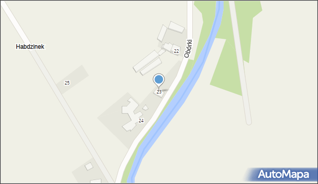 Obórki, Obórki, 23, mapa Obórki
