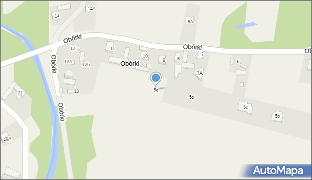 Obórki, Obórki, 5e, mapa Obórki