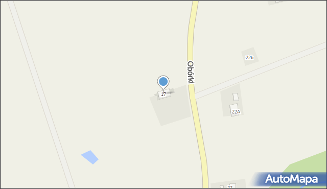 Obórki, Obórki, 17, mapa Obórki