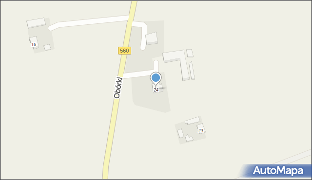 Obórki, Obórki, 24, mapa Obórki
