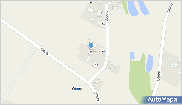 Obory, Obory, 23, mapa Obory