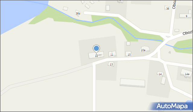 Obozin, Obozin, 12, mapa Obozin