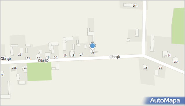 Obrąb, Obrąb, 16, mapa Obrąb