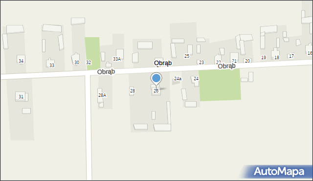 Obrąb, Obrąb, 26, mapa Obrąb