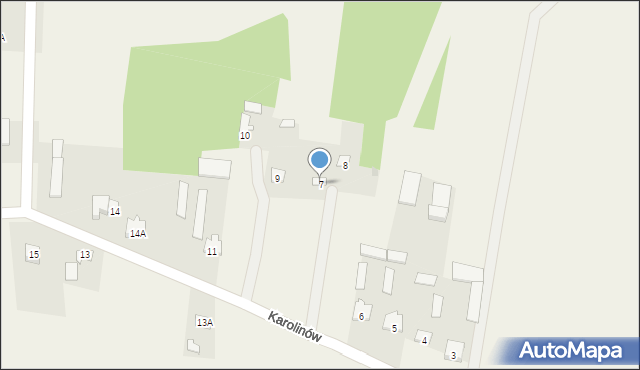 Obrąb, Obrąb, 7, mapa Obrąb