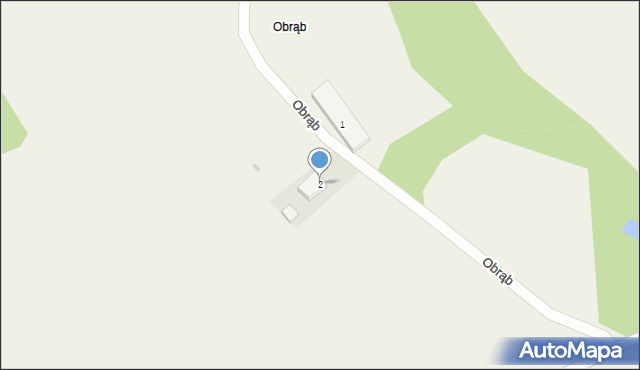 Obrąb, Obrąb, 2, mapa Obrąb