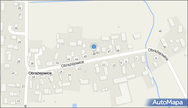 Obrażejowice, Obrażejowice, 46, mapa Obrażejowice
