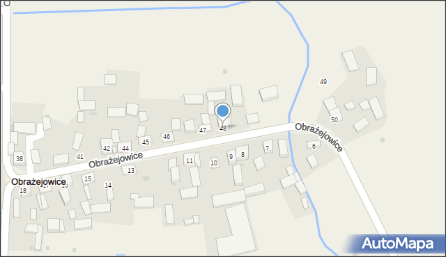 Obrażejowice, Obrażejowice, 48, mapa Obrażejowice