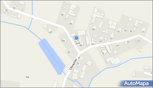 Obrazów, Obrazów, 47, mapa Obrazów