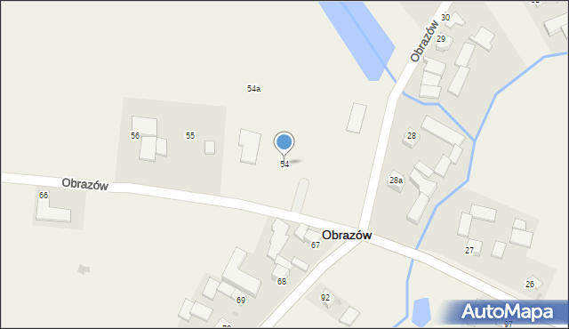 Obrazów, Obrazów, 54, mapa Obrazów