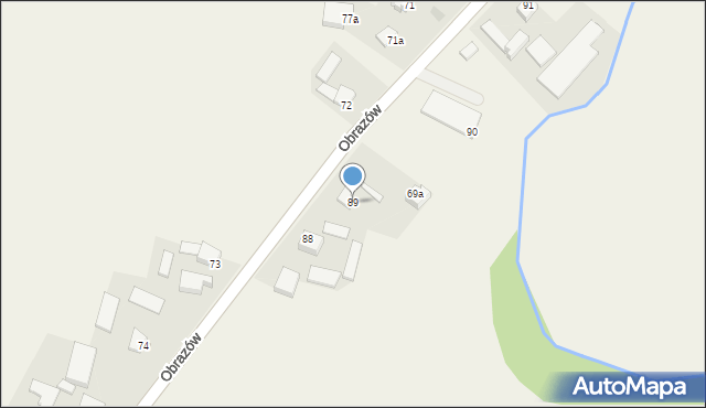 Obrazów, Obrazów, 89, mapa Obrazów