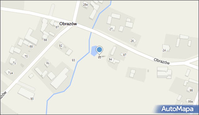 Obrazów, Obrazów, 95, mapa Obrazów