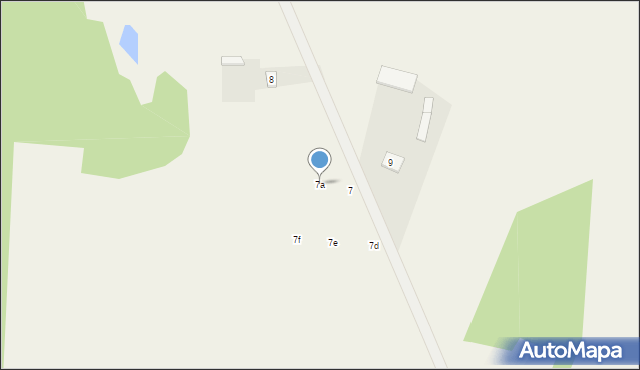 Obrębek, Obrębek, 7a, mapa Obrębek