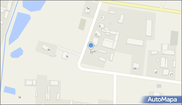 Obrębiec, Obrębiec, 13, mapa Obrębiec