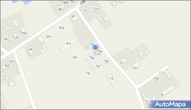 Obrocz, Obrocz, 73f, mapa Obrocz