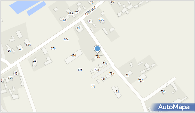 Obrocz, Obrocz, 73k, mapa Obrocz