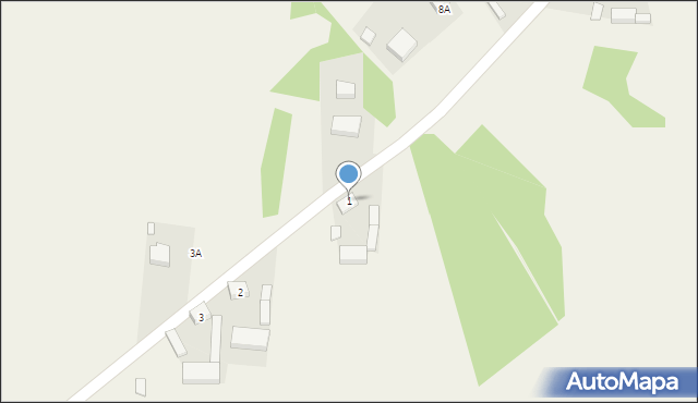 Obrów, Obrów, 1, mapa Obrów