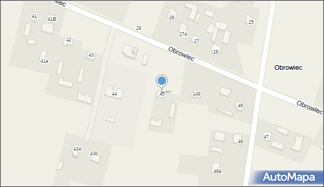 Obrowiec, Obrowiec, 45, mapa Obrowiec