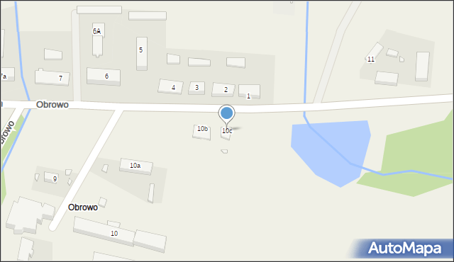 Obrowo, Obrowo, 10c, mapa Obrowo