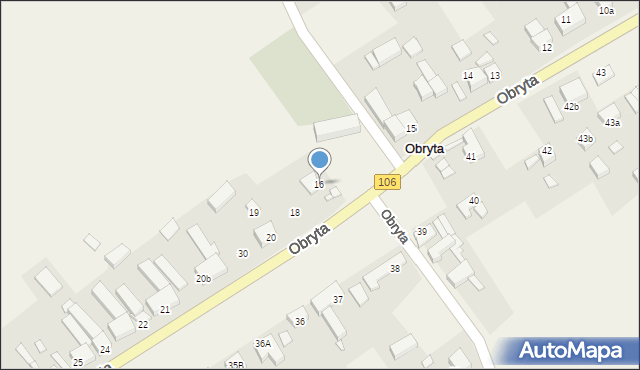 Obryta, Obryta, 16, mapa Obryta