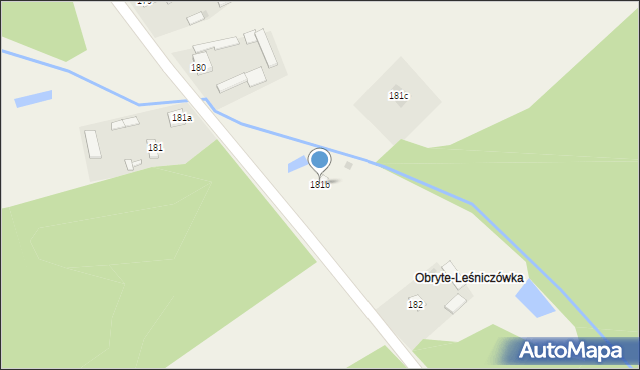 Obryte, Obryte, 181b, mapa Obryte