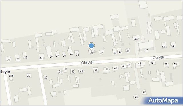 Obryte, Obryte, 35, mapa Obryte