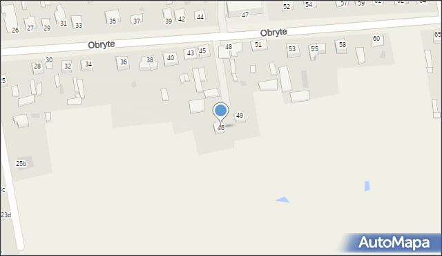 Obryte, Obryte, 46, mapa Obryte