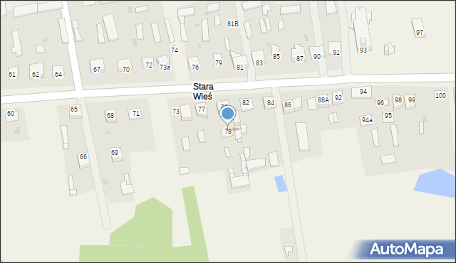 Obryte, Obryte, 78, mapa Obryte