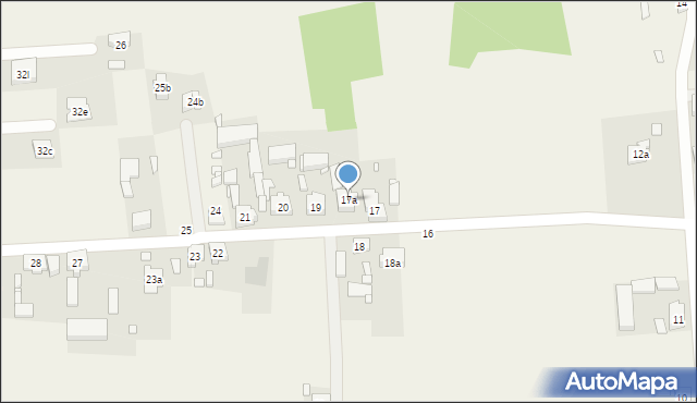 Obrzębin, Obrzębin, 17a, mapa Obrzębin