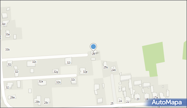 Obrzębin, Obrzębin, 26, mapa Obrzębin