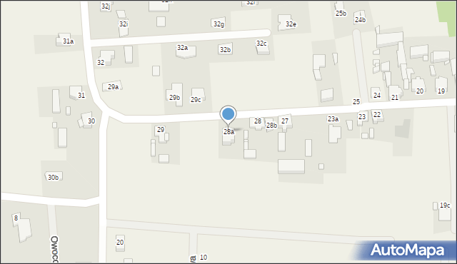 Obrzębin, Obrzębin, 28a, mapa Obrzębin