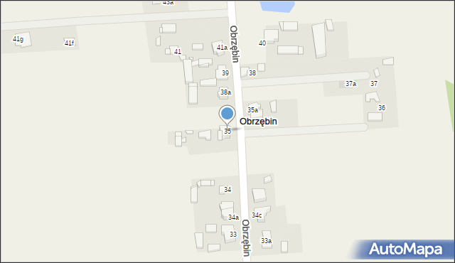 Obrzębin, Obrzębin, 35, mapa Obrzębin